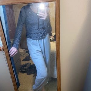 Blue and White Long sleeve